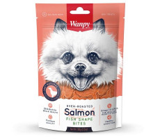 ВЕНПИ ДОГ ЛАКОМ.КУСОЧКИ НЕЖН.ЛОСОСЬ ФОРМА РЫБОК 100Г. (ВЕТ.) [WANPY DOG]
