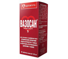 АПИЦЕННА ВАЗОСАН 5МГ. №30 ТАБ. (ВЕТ.) [APICENNA]