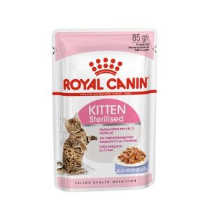 РОЯЛ КАНИН Д/КОТЯТ 6-12МЕС. СТЕРИЛИЗ. В ЖЕЛЕ 85Г. ПАУЧ KITTEN STERILISED (ВЕТ.) [R.C. ROYAL CANIN]