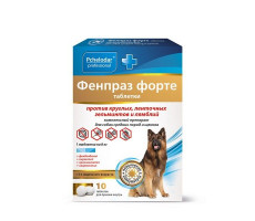 ПЧЕЛОДАР ПРОФ. ФЕНПРАЗ ФОРТЕ Д/СРЕДНИХ ПОРОД СОБАК И ЩЕНКОВ №10 ТАБ. (ВЕТ.)