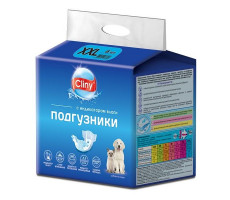 КЛИНИ ПОДГУЗНИКИ Д/СОБАК И КОШЕК 25-40КГ. №6 [CLINY] (ВЕТ.)