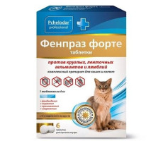 ПЧЕЛОДАР ПРОФ. ФЕНПРАЗ ФОРТЕ Д/КОШЕК И КОТЯТ №6 ТАБ. (ВЕТ.)