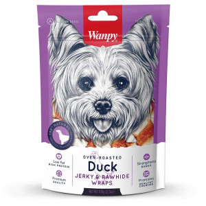 ВЕНПИ ДОГ КОСТИ ИЗ СЫРОМЯТНОЙ КОЖИ УТКА 100Г. (ВЕТ.) [WANPY DOG]