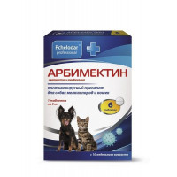 ПЧЕЛОДАР ПРОФ. АРБИМЕКТИН Д/КОШЕК И СОБАК МЕЛК. ПОРОД №6 ТАБ. (ВЕТ.)