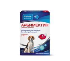 ПЧЕЛОДАР ПРОФ. АРБИМЕКТИН Д/СОБАК СРЕДН. ПОРОД №6 ТАБ. (ВЕТ.)