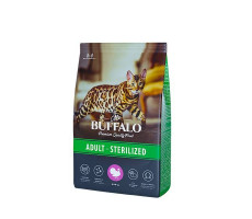МР.БАФФАЛО STERILIZED КОРМ СУХ. Д/КОШЕК ИНДЕЙКА 400Г. (ВЕТ.) [MR.BUFFALO]
