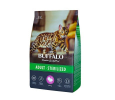 МР.БАФФАЛО STERILIZED КОРМ СУХ. Д/КОШЕК ИНДЕЙКА 10КГ. (ВЕТ.) [MR.BUFFALO]