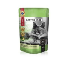 СЕКРЕТ ФО ПЕТС GASTRO CARE ПАУЧ Д/КОШЕК С ЧУВСТВ.ПИЩЕВ. КУСОЧКИ С ГОВЯДИНОЙ В СОУСЕ 85Г. (ВЕТ.) [SECRET FOR PETS]