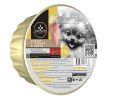 СЕКРЕТ ФО ПЕТС ПРЕМИУМ КОНСЕРВЫ Д/СОБАК МЕЛК.ПОРОД ПАШТЕТ ПТИЦА+РИС 125Г. ЛАМИСТР (ВЕТ.) [SECRET FOR PETS]