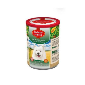 РОДНЫЕ КОРМА КОНСЕРВА Д/СОБАК МЯСНЫЕ КУСОЧКИ В СОУСЕ ПО-СУЗДАЛЬСКИ 970Г. (ВЕТ.)
