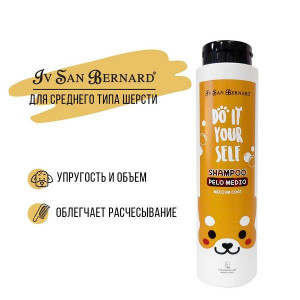 ИСБ ДУ ИТ ЕСЕЛФ ШАМПУНЬ Д/ЖИВОТНЫХ СО СРЕД.ШЕРСТЬЮ 300МЛ. [ISB DO IT YOURSELF] (ВЕТ.)