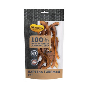 МНЯМС ЛАКОМСТВО Д/СОБАК НАРЕЗКА ГОВЯЖЬЯ 50Г. (ВЕТ.) МНЯМС ЛАКОМСТВО Д/СОБАК НАРЕЗКА ГОВЯЖЬЯ 50Г. (ВЕТ.)