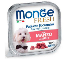 МОНЖЕ ДОГ FRESH ВЛАЖН.КОРМ Д/СОБАК ГОВЯДИНА 100Г. (ВЕТ.) [MONGE DOG]