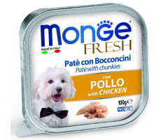 МОНЖЕ ДОГ FRESH ВЛАЖН.КОРМ Д/СОБАК КУРИЦА 100Г. (ВЕТ.) [MONGE DOG]