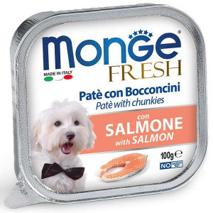 МОНЖЕ ДОГ FRESH ВЛАЖН.КОРМ Д/СОБАК ЛОСОСЬ 100Г. (ВЕТ.) [MONGE DOG]