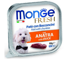 МОНЖЕ ДОГ FRESH ВЛАЖН.КОРМ Д/СОБАК УТКА 100Г. (ВЕТ.) [MONGE DOG]