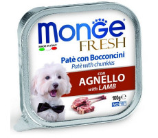 МОНЖЕ ДОГ FRESH ВЛАЖН.КОРМ Д/СОБАК ЯГНЕНОК 100Г. (ВЕТ.) [MONGE DOG]