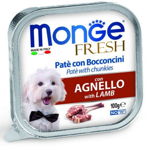 МОНЖЕ ДОГ FRESH ВЛАЖН.КОРМ Д/СОБАК ЯГНЕНОК 100Г. (ВЕТ.) [MONGE DOG]