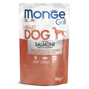 МОНЖЕ ДОГ GRILL ВЛАЖН.КОРМ Д/СОБАК ЛОСОСЬ 100Г. (ВЕТ.) [MONGE DOG]