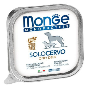 МОНЖЕ ДОГ MONOPROTEIN ВЛАЖН.КОРМ Д/СОБАК ПАШТЕТ ОЛЕНИНА 150Г. (ВЕТ.) [MONGE DOG]