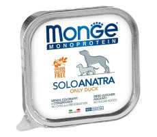 МОНЖЕ ДОГ MONOPROTEIN ВЛАЖН.КОРМ Д/СОБАК ПАШТЕТ УТКА 150Г. (ВЕТ.) [MONGE DOG]