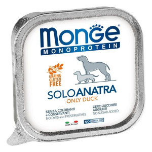 МОНЖЕ ДОГ MONOPROTEIN ВЛАЖН.КОРМ Д/СОБАК ПАШТЕТ УТКА 150Г. (ВЕТ.) [MONGE DOG]