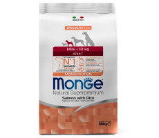 МОНЖЕ ДОГ SPECIALITY LINE MONOPROTEIN КОРМ СУХ. Д/ВЗР.СОБАК МЕЛК.ПОРОД MINI ЛОСОСЬ+РИС 800Г. (ВЕТ.) [MONGE DOG]