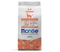 МОНЖЕ КЭТ SPECIALITY LINE MONOPROTEIN КОРМ СУХ. Д/ВЗР.КОШЕК ЛОСОСЬ 1,5КГ. (ВЕТ.) [MONGE CAT]