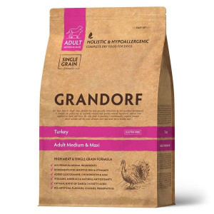 ГРАНДОРФ DOG TURKEY MED&MAXI КОРМ Д/СРЕД. И КРУП. СОБАК ИНДЕЙКА 10КГ. (ВЕТ.) [GRANDORF]