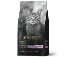 ПРЕМЬЕР CAT SALMON&TURKEY ADULT КОРМ Д/КОШЕК СВЕЖ.ФИЛЕ ЛОСОСЯ С ИНДЕЙКОЙ 400Г. (ВЕТ) [PREMIER]