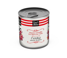 ДОГС МЕНЮ КОНСЕРВЫ Д/ВЗРОСЛ. СОБАК ГУЛЯШ МЯСНОЕ АССОРТИ 750Г. (ВЕТ.) [DOG'S MENU]