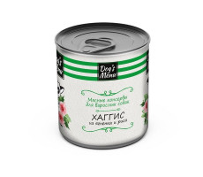 ДОГС МЕНЮ КОНСЕРВЫ Д/ВЗРОСЛ. СОБАК ХАГГИС ИЗ ЯГНЕНКА И РИСА 750Г. (ВЕТ.) [DOG'S MENU]