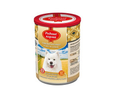 РОДНЫЕ КОРМА КОРМ ВЛАЖН. Д/СОБАК ГОВЯЖЬИ КУСОЧКИ В СОУСЕ ПО-ХАНСКИ 970Г. Б/КРЫШКИ (ВЕТ.)