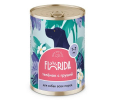 ФЛОРИДА КОНСЕРВЫ Д/СОБАК ТЕЛЕНОК С ГРУШЕЙ 400Г. (ВЕТ.) [FLORIDA]